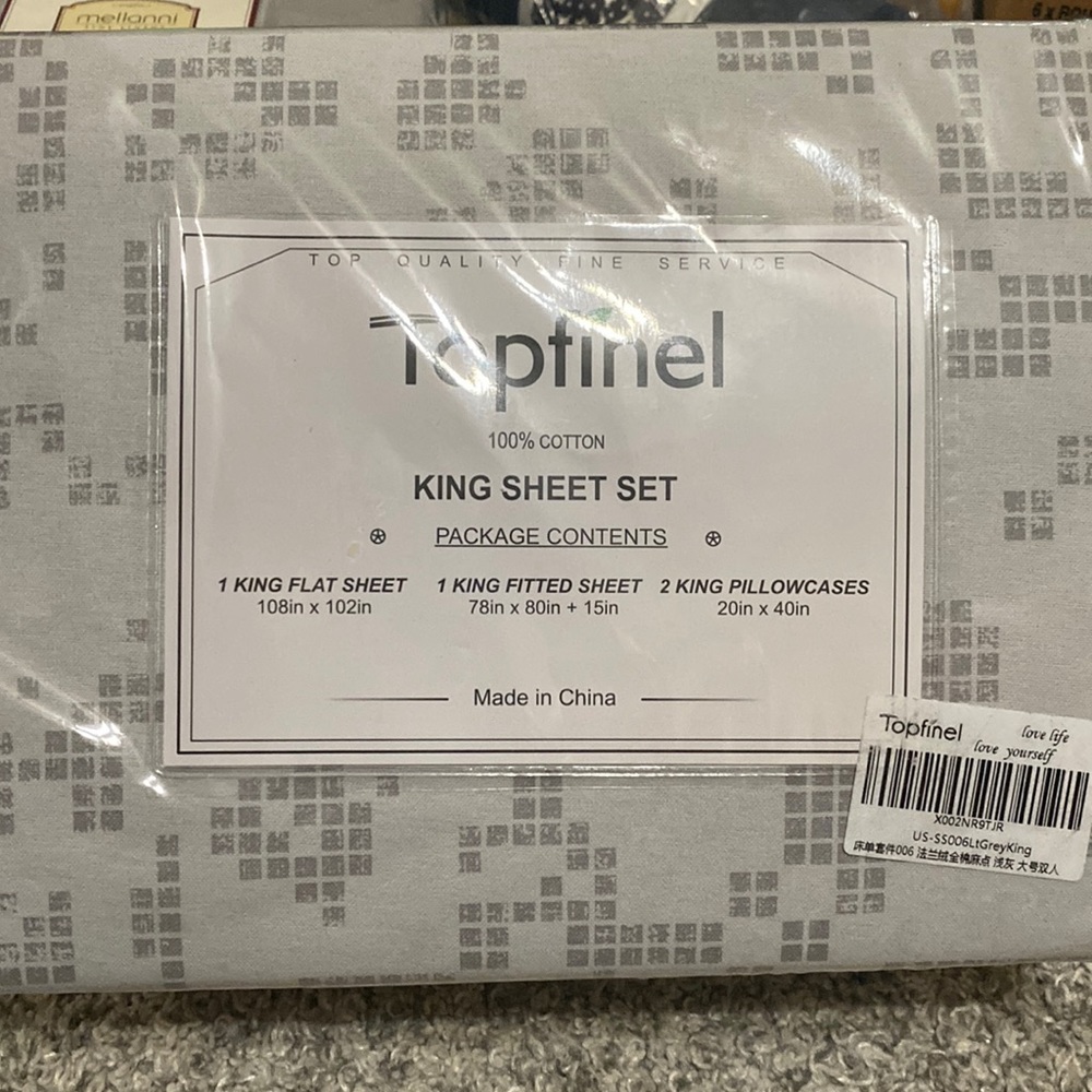King sheet set